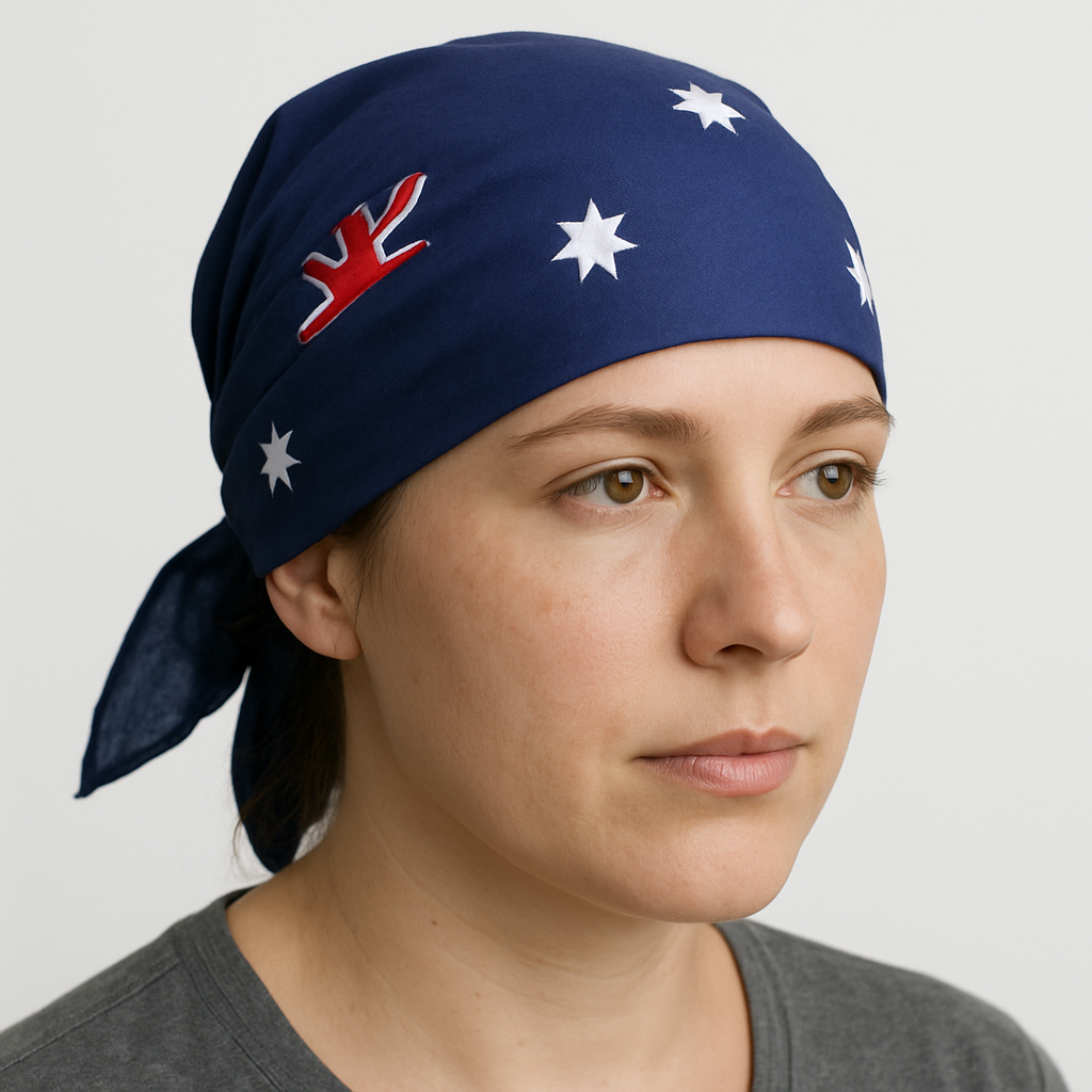 1x Australia Flag BANDANA 100% Cotton Head Wrap Bandanna Summer Neck Scarf