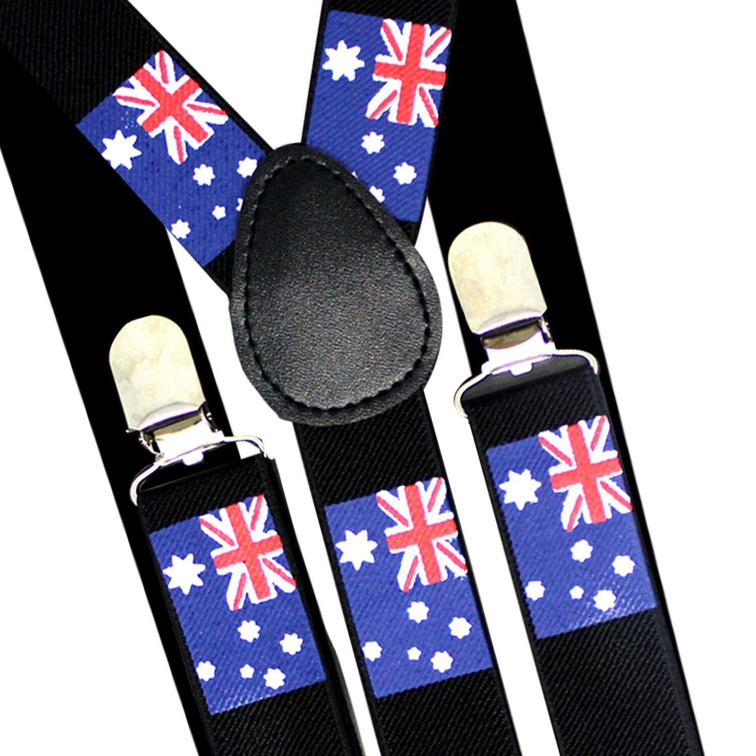 Mens Suspenders Braces Adjustable Strong Clip On Elastic Formal Wedding Slim - Australia Flag