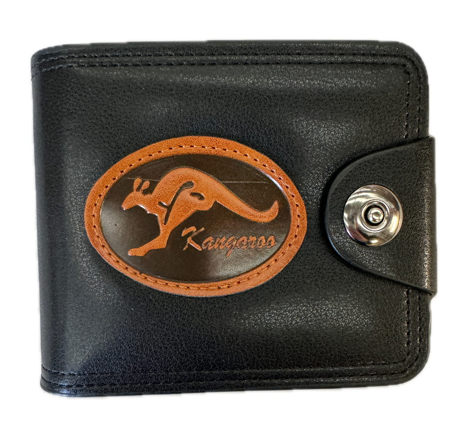 Souvenir Wallet Australia Classic Australian Kangaroo in Black