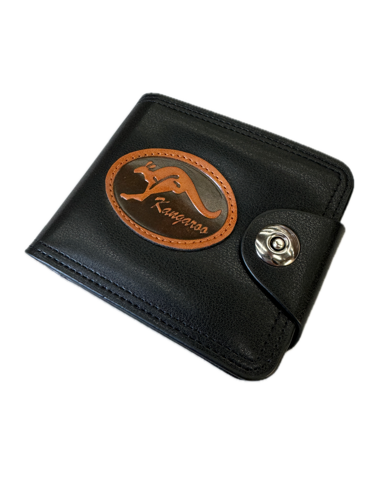 Souvenir Wallet Australia Classic Australian Kangaroo in Black